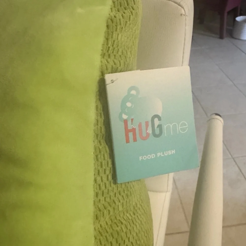 Plush Avocado Heart Throw Pillow - Green 16 inches HUGE ME MWT